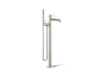 KOHLER K-T27025-4-SN Occasion Floor-Mount Bath Filler Trim With Handshower - Vibrant Polished Nickel