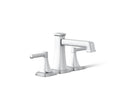 KOHLER K-T27405-4-CP Riff Deck-Mount Bath Faucet Trim - Polished Chrome