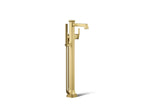 KOHLER K-T27408-4-2MB Riff Floor-Mount Bath Filler Trim With Handshower - Vibrant Brushed Moderne Brass