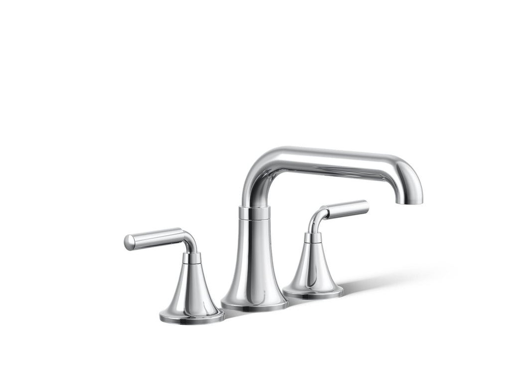 KOHLER K-T27417-4-CP Tone Deck-Mount Bath Faucet Trim - Polished Chrome