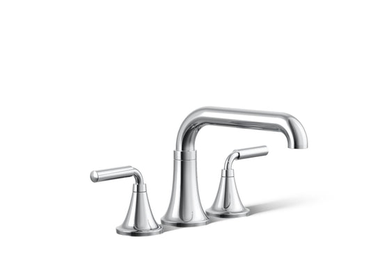 KOHLER K-T27417-4-CP Tone Deck-mount bath faucet trim - Polished Chrome