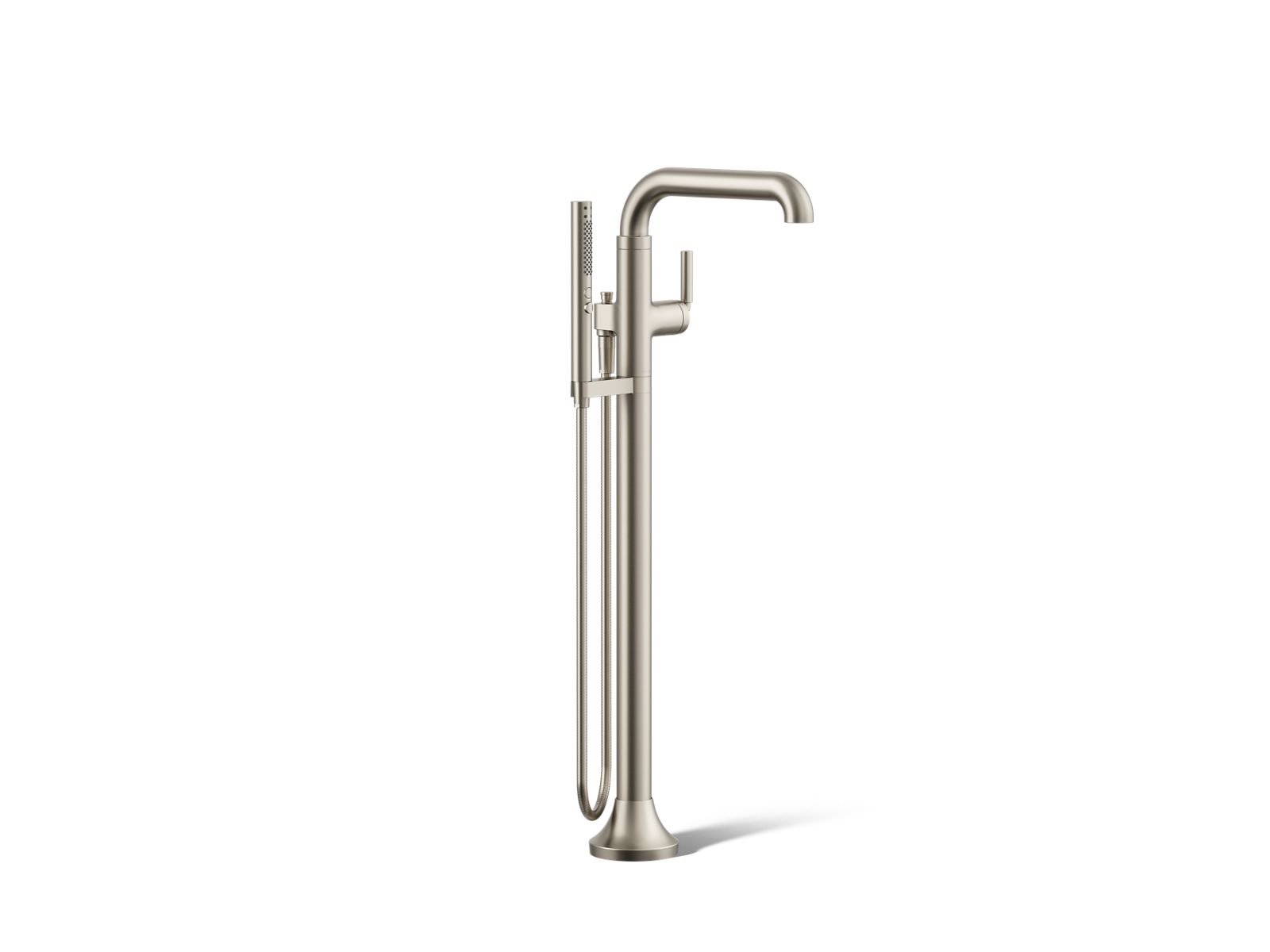 KOHLER K-T27424-4-BN Tone Floor-Mount Bath Filler Trim With Handshower - Vibrant Brushed Nickel