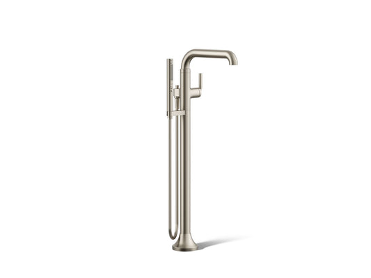 KOHLER K-T27424-4-BN Tone Floor-mount bath filler trim with handshower - Vibrant Brushed Nickel