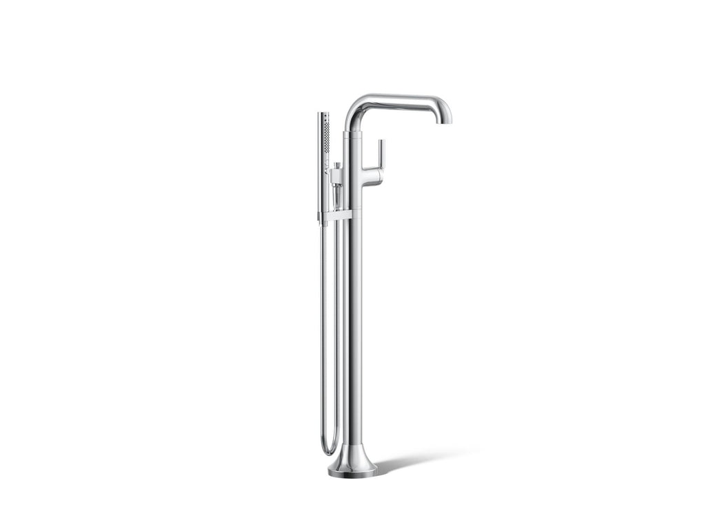 KOHLER K-T27424-4-CP Tone Floor-Mount Bath Filler Trim With Handshower - Polished Chrome
