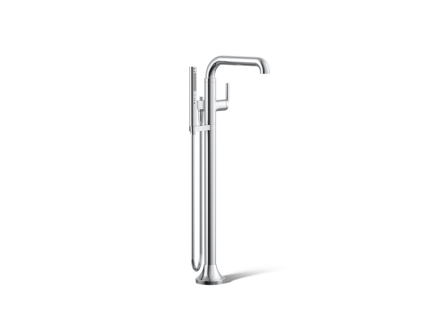 KOHLER K-T27424-4-CP Tone Floor-Mount Bath Filler Trim With Handshower - Polished Chrome