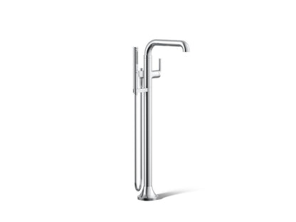 KOHLER K-T27424-4-CP Tone Floor-mount bath filler trim with handshower - Polished Chrome