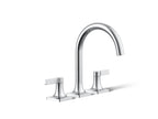 KOHLER K-T28131-4-CP Venza Deck-Mount Bath Faucet Trim - Polished Chrome