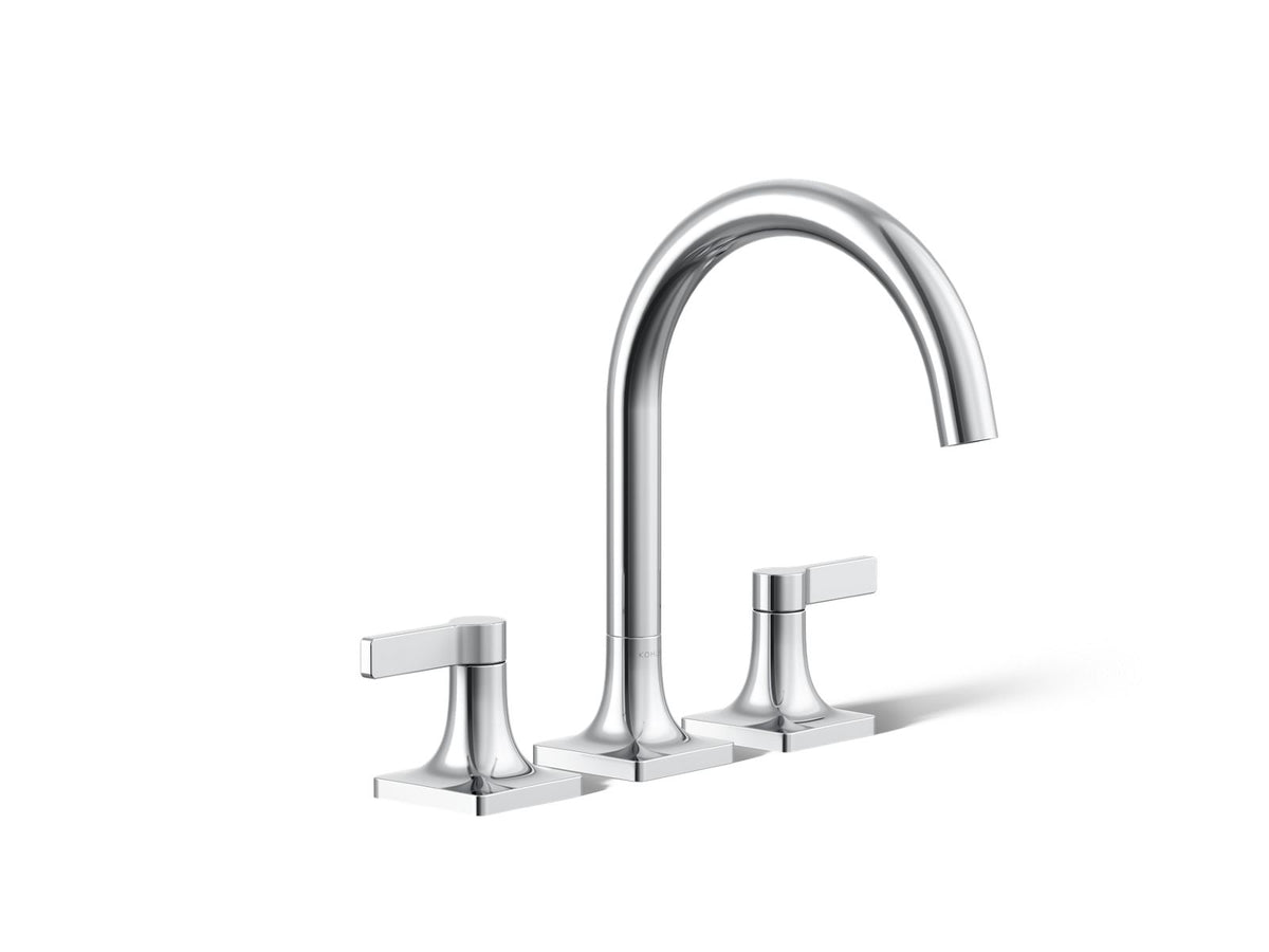 KOHLER K-T28131-4-CP Venza Deck-Mount Bath Faucet Trim - Polished Chrome