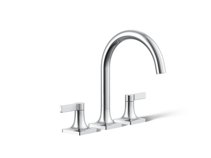 KOHLER K-T28131-4-CP Venza Deck-mount bath faucet trim - Polished Chrome
