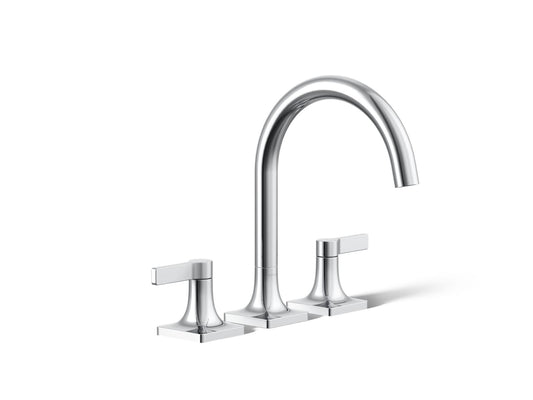 KOHLER K-T28131-4-CP Venza Deck-mount bath faucet trim - Polished Chrome