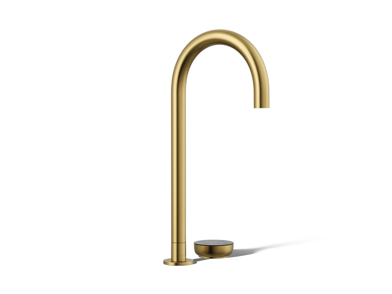 KOHLER Aquifer 4-in-1 tall arc beverage faucet in Vibrant Brushed Moderne Brass - K-T30924-2MB