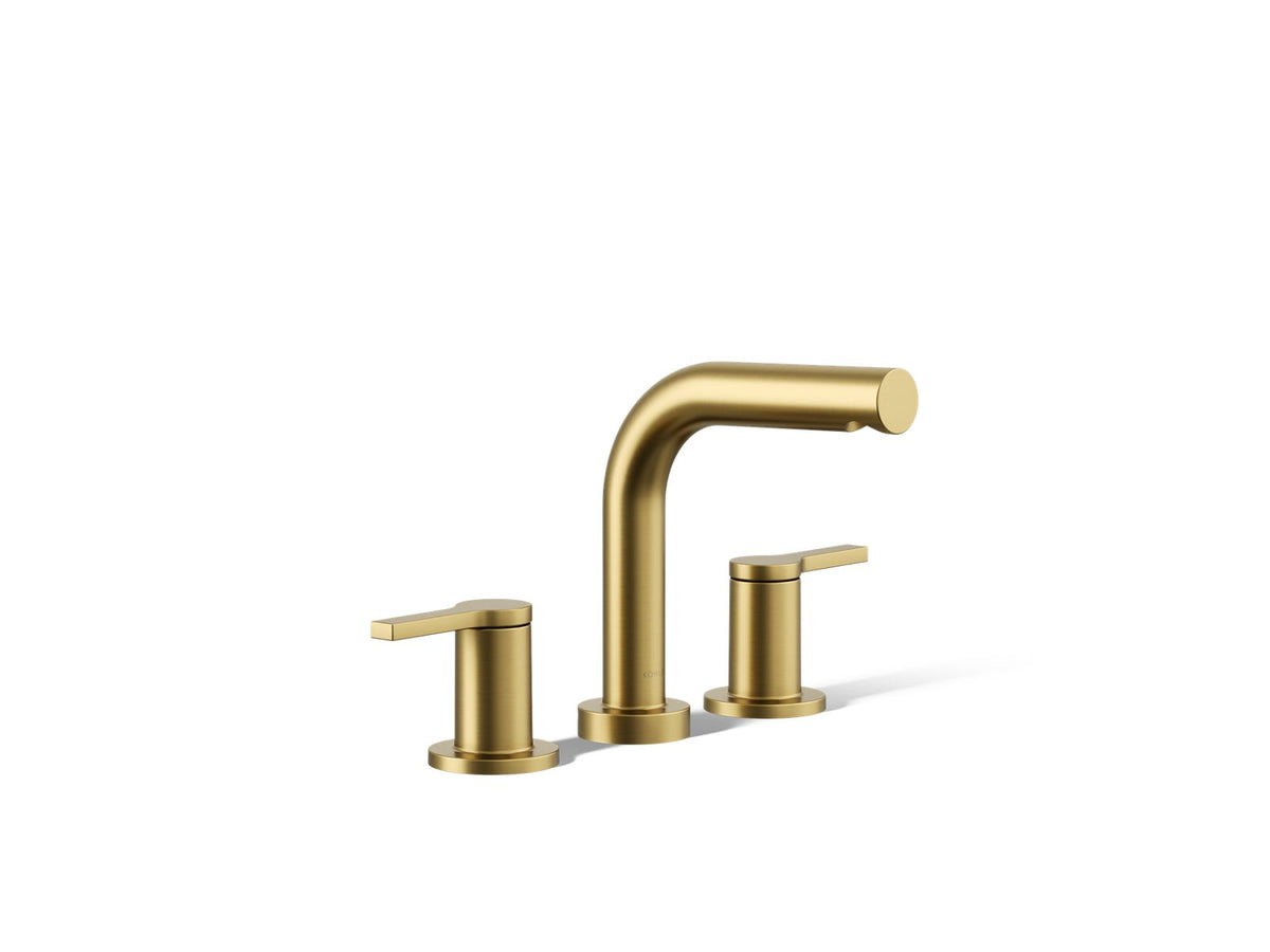 KOHLER K-T33969-4-2MB Elate Deck-Mount Bath Faucet Trim - Vibrant Brushed Moderne Brass