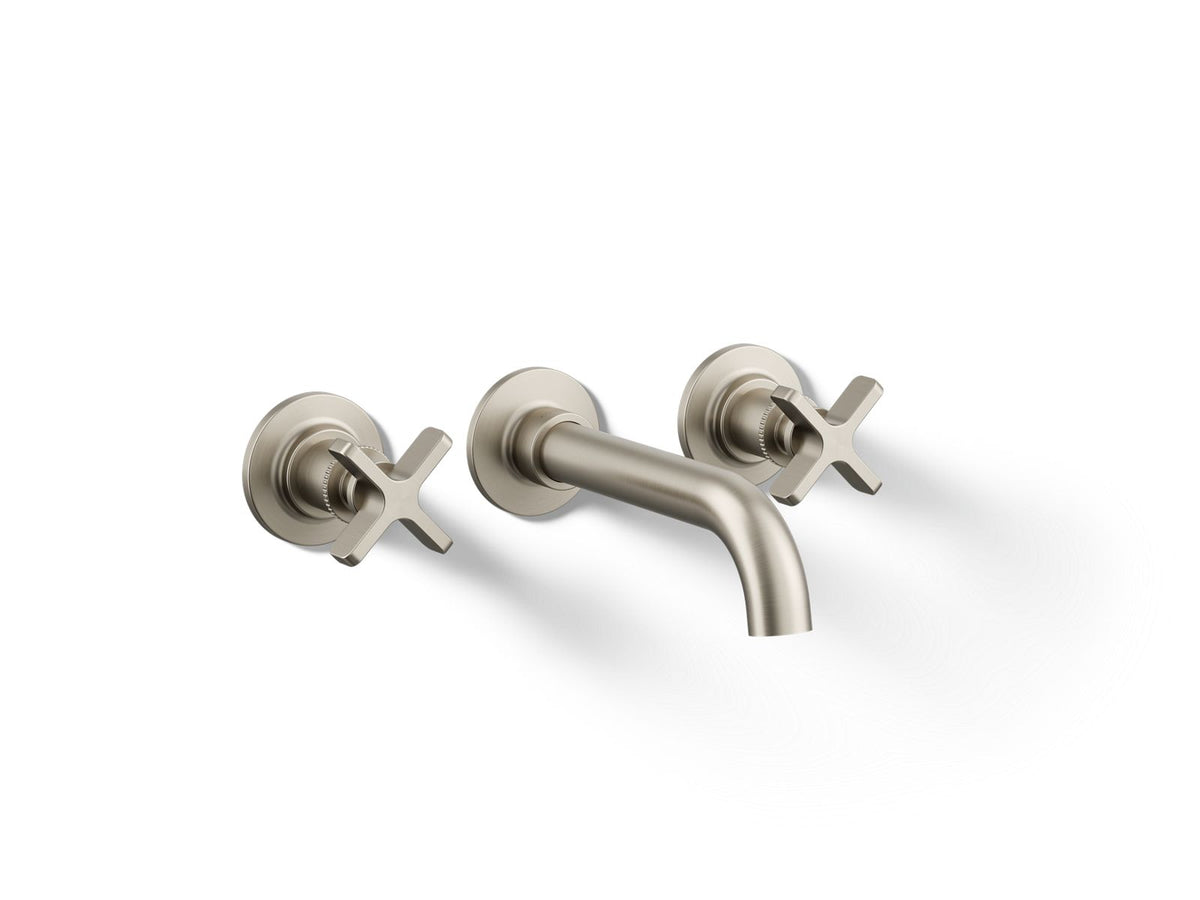 KOHLER K-T35909-3-BN Castia By Studio Mcgee Wall-Mount Bathroom Sink Faucet Trim, 1.2 Gpm - Vibrant Brushed Nickel