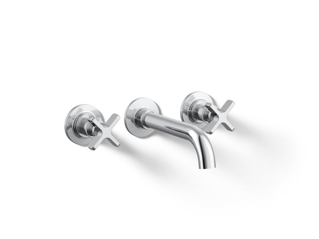 KOHLER K-T35909-3-CP Castia By Studio Mcgee Wall-Mount Bathroom Sink Faucet Trim, 1.2 Gpm - Polished Chrome