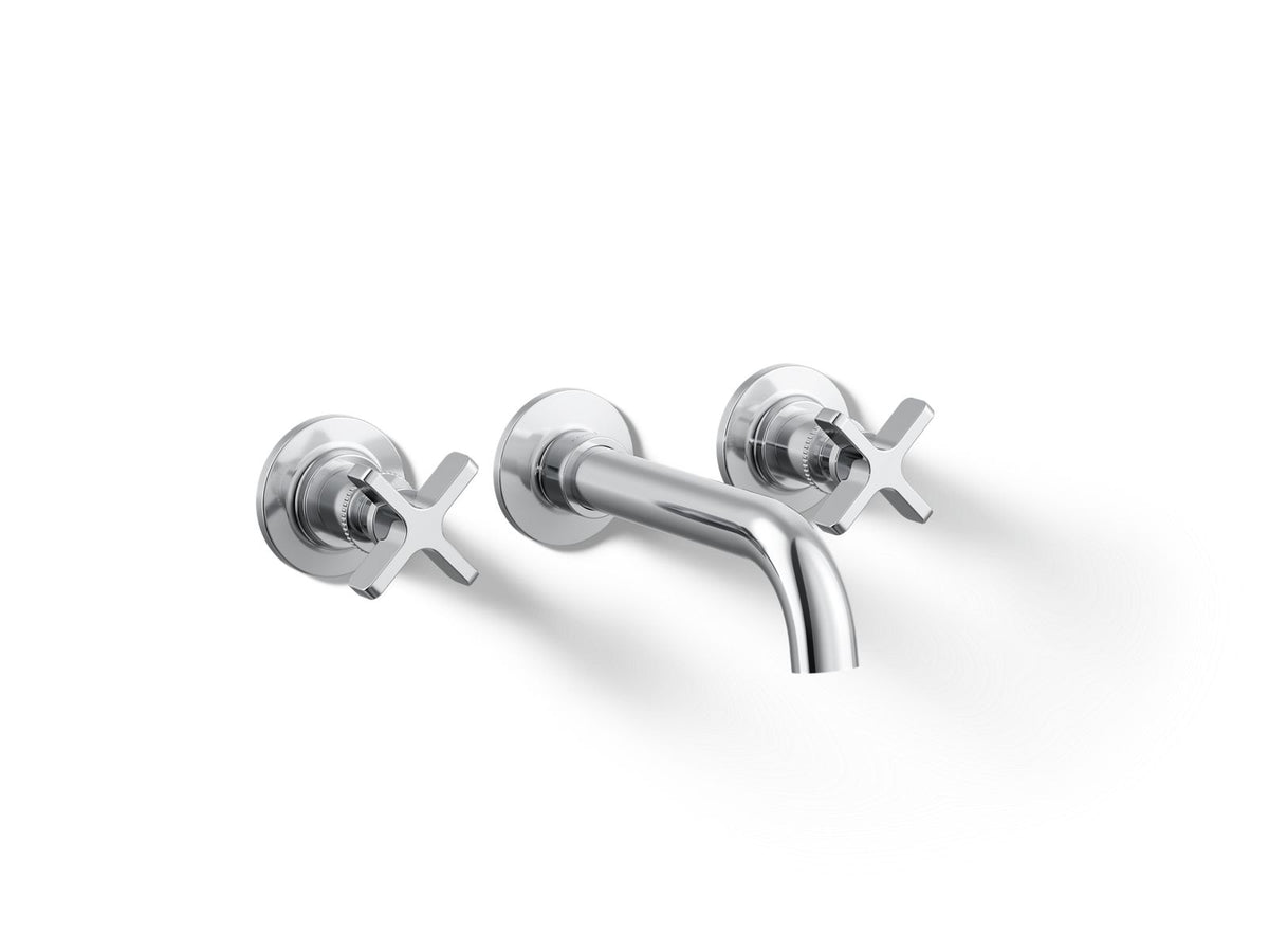 KOHLER K-T35909-3-CP Castia By Studio Mcgee Wall-Mount Bathroom Sink Faucet Trim, 1.2 Gpm - Polished Chrome