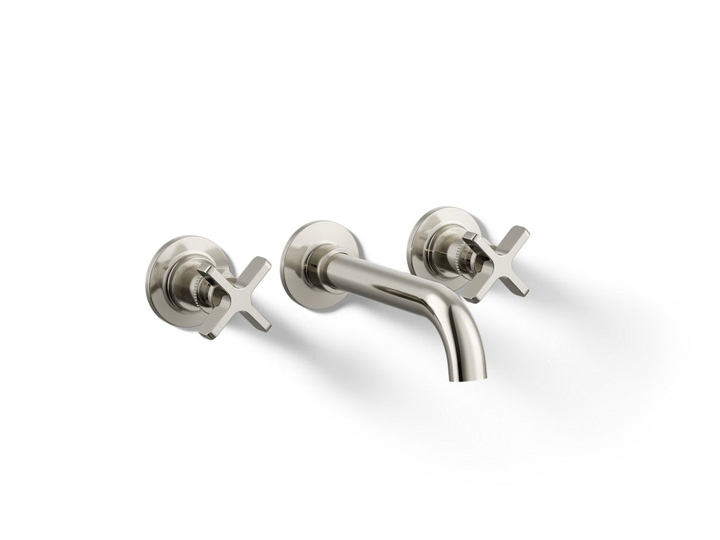 KOHLER K-T35909-3-SN Castia By Studio Mcgee Wall-Mount Bathroom Sink Faucet Trim, 1.2 Gpm - Vibrant Polished Nickel