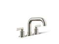 KOHLER K-T35911-4-SN Castia By Studio Mcgee Deck-Mount Bath Faucet Trim - Vibrant Polished Nickel
