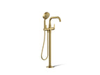 KOHLER K-T35924-4-2MB Castia By Studio Mcgee Floor-Mount Bath Filler Trim With Handshower - Vibrant Brushed Moderne Brass