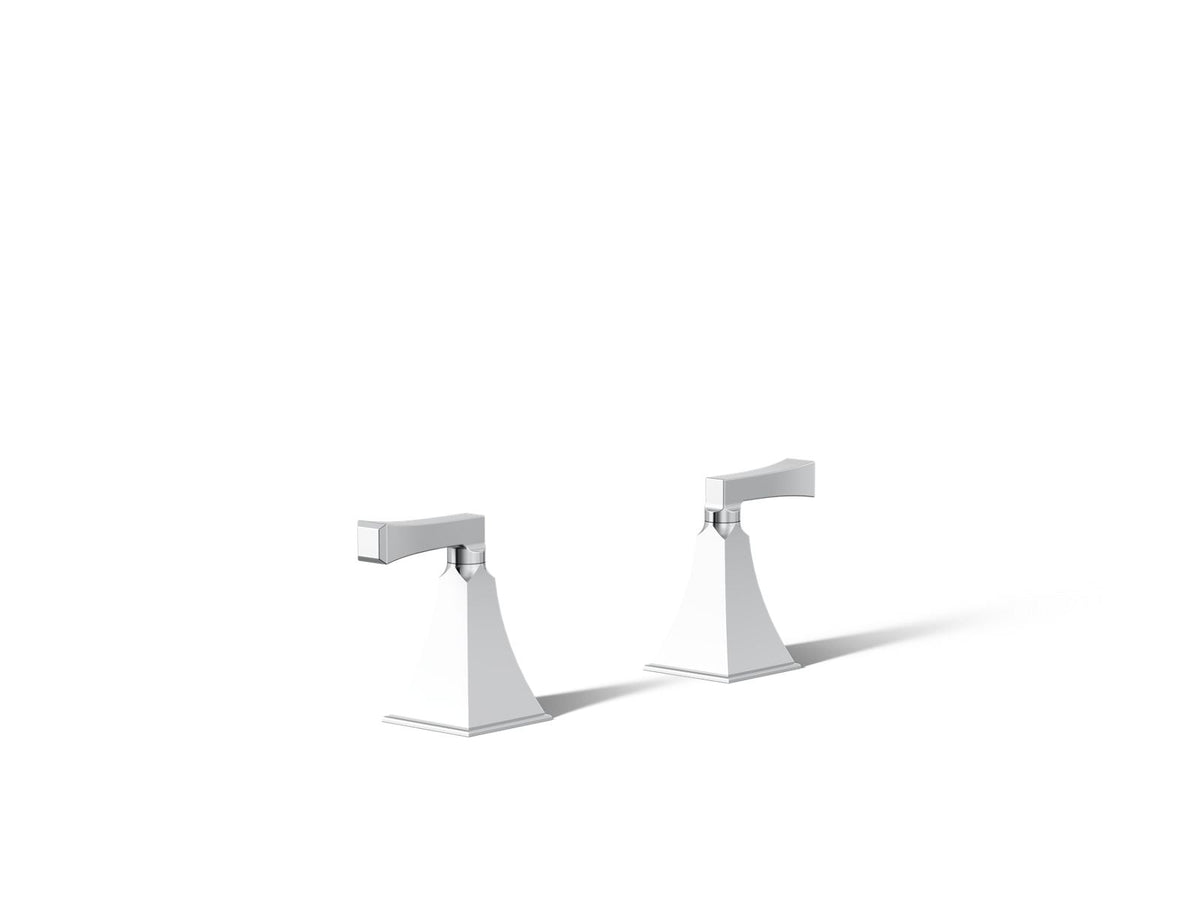 KOHLER K-T467-4V-CP Memoirs Stately Deck-Mount Bath Faucet Handle Trim - Polished Chrome