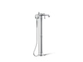 KOHLER K-T72790-9M-CP Artifacts Floor-Mount Bath Filler Trim With Handshower - Polished Chrome