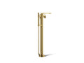 KOHLER K-T73087-4-2MB Composed Floor-Mount Bath Filler Trim With Handshower - Vibrant Brushed Moderne Brass