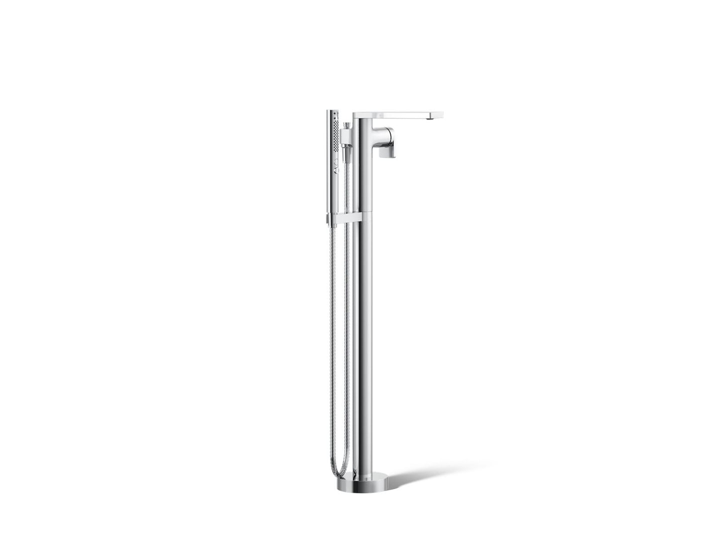 KOHLER K-T73087-4-CP Composed Floor-mount bath filler trim with handshower - Polished Chrome