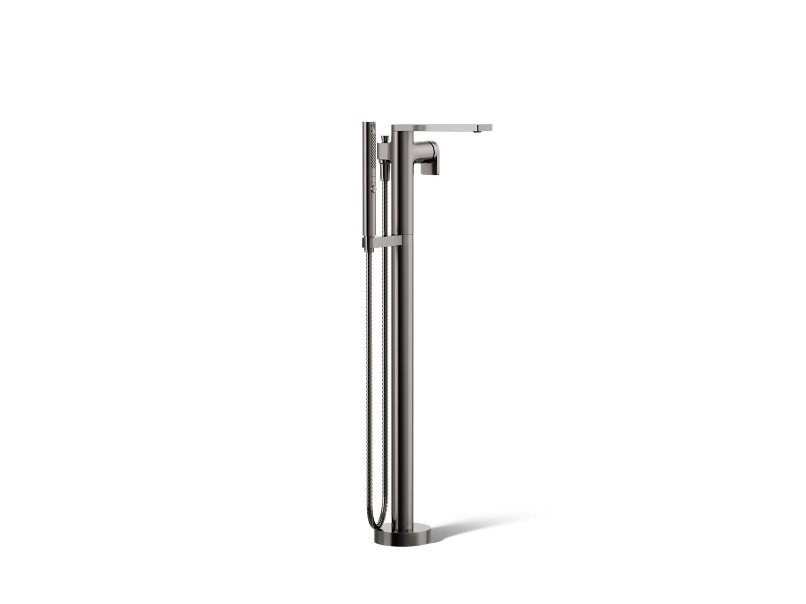 KOHLER K-T73087-4-TT Composed Floor-Mount Bath Filler Trim With Handshower - Vibrant Titanium