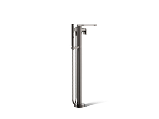 KOHLER K-T73087-4-TT Composed Floor-mount bath filler trim with handshower - Vibrant Titanium