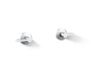 KOHLER K-T77981-4-CP Components Wall-Mount Bathroom Sink Faucet Lever Handle Trim - Polished Chrome