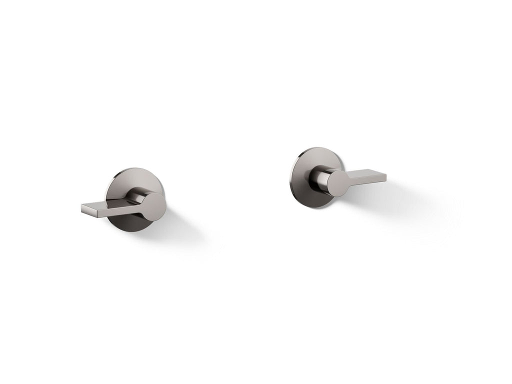 KOHLER K-T77981-4-TT Components Wall-Mount Bathroom Sink Faucet Lever Handle Trim - Vibrant Titanium