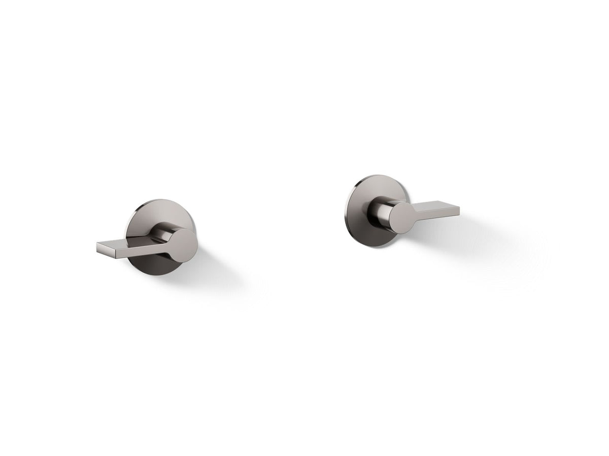 KOHLER K-T77981-4-TT Components Wall-Mount Bathroom Sink Faucet Lever Handle Trim - Vibrant Titanium