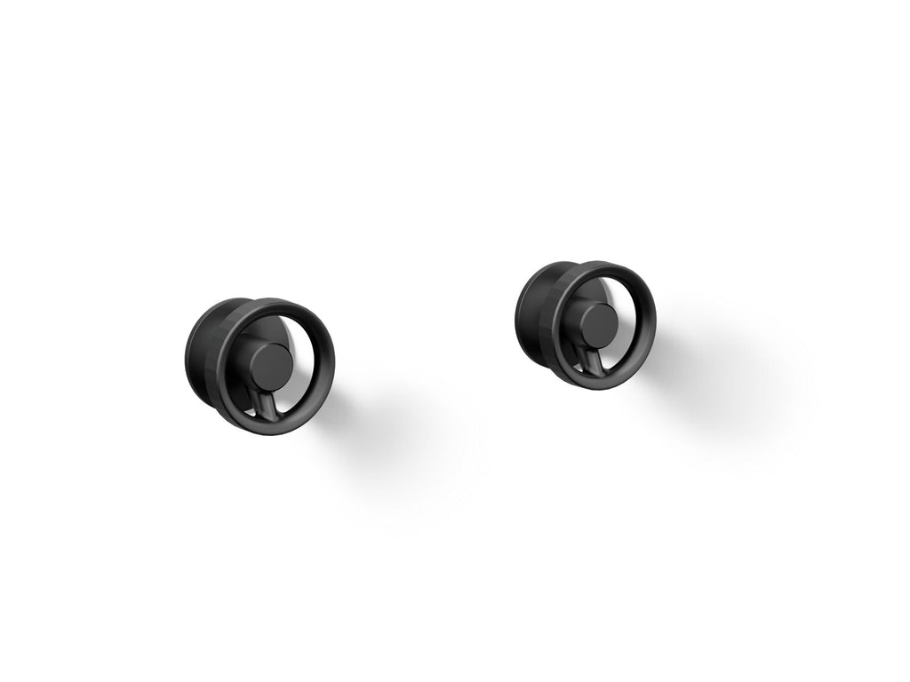 KOHLER K-T77981-9-BL Components Wall-Mount Bathroom Sink Faucet Industrial Handle Trim - Matte Black