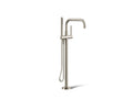 KOHLER K-T97328-4-BN Purist Floor-Mount Bath Filler Trim With Handshower - Vibrant Brushed Nickel
