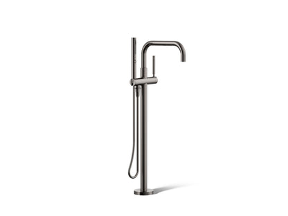 KOHLER K-T97328-4-TT Purist Floor-mount bath filler trim with handshower - Vibrant Titanium