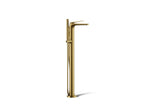 KOHLER K-T97367-4-2MB Avid Floor-Mount Bath Filler Trim - Vibrant Brushed Moderne Brass