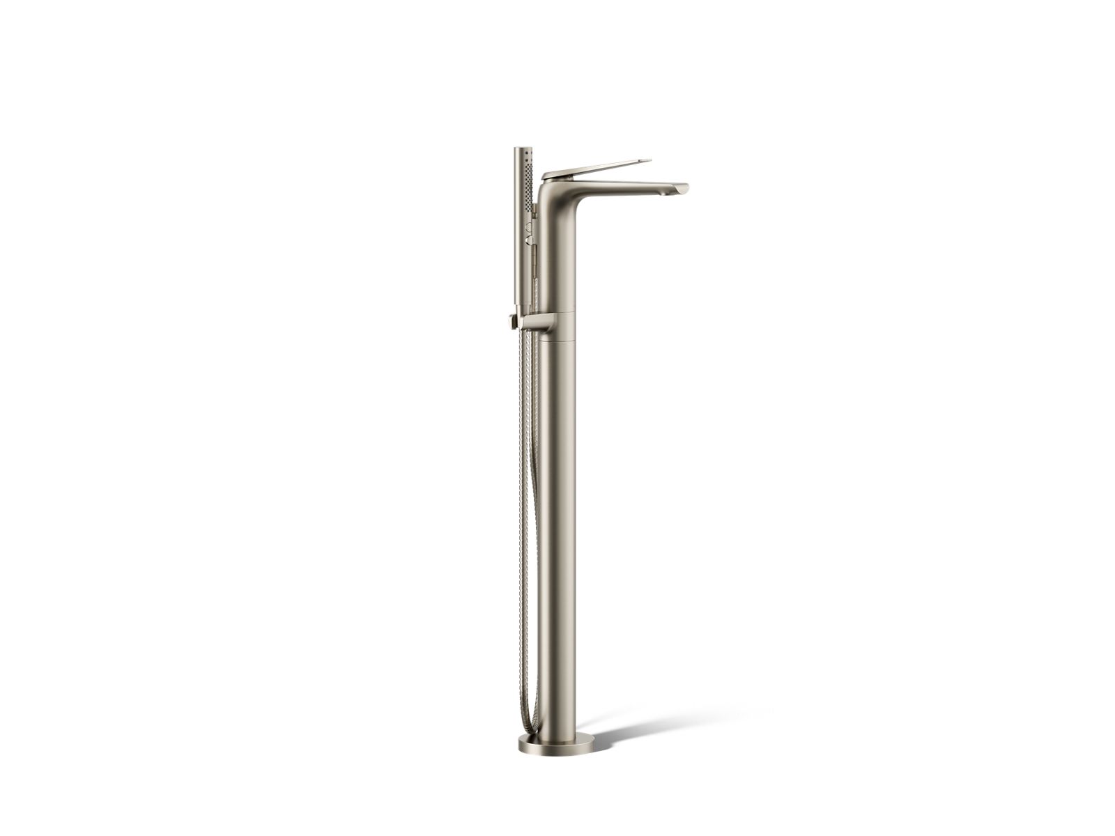 KOHLER K-T97367-4-BN Avid Floor-Mount Bath Filler Trim - Vibrant Brushed Nickel