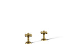 KOHLER K-T98071-3-2MB Artifacts Deck-Mount Bath Faucet Handle Trim With Cross Design - Vibrant Brushed Moderne Brass