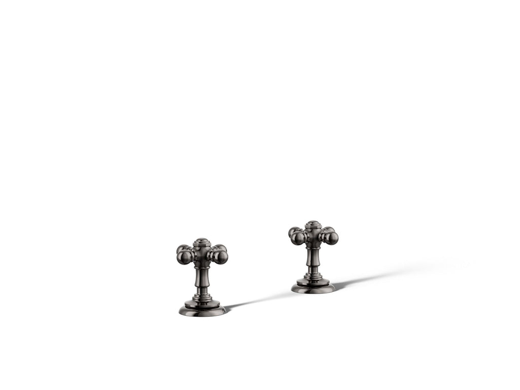 KOHLER K-T98071-3-TT Artifacts Deck-Mount Bath Faucet Handle Trim With Cross Design - Vibrant Titanium
