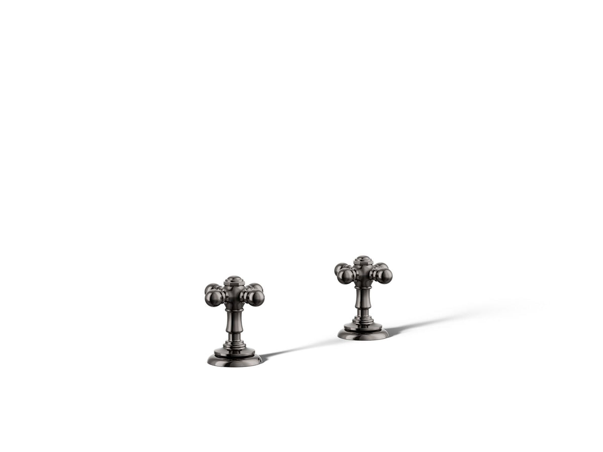KOHLER K-T98071-3-TT Artifacts Deck-Mount Bath Faucet Handle Trim With Cross Design - Vibrant Titanium