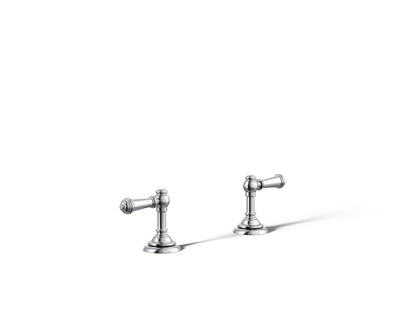 KOHLER K-T98071-4-CP Artifacts Deck-mount bath faucet handle trim with Lever design - Polished Chrome