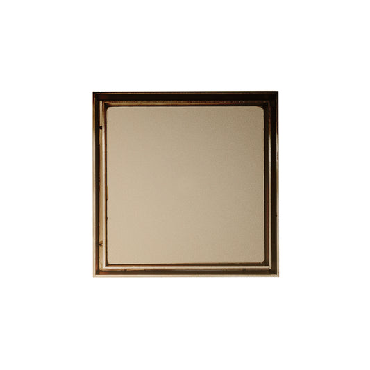 INFINITY DRAIN TD 15-3I SC TD 15 5" x 5" TD 15 Tile Insert High Flow Complete Kit in Satin Champagne with Cast Iron Drain Body, 3" No Hub Outlet