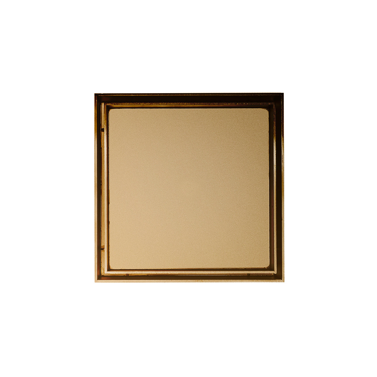 INFINITY DRAIN TDB 5-P PB TD 5 5” x 5” Tile Drain Strainer in Polished Brass with PVC Bonded Flange Drain Body, 2", 3" and 4" Outlet