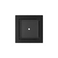 INFINITY DRAIN TLF 5 BK TDLF 5 5” x 5” Flanged Tile Drain Strainer for 3/8" tile with 2” Throat in Matte Black