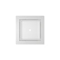 INFINITY DRAIN TLF 5 MW TDLF 5 5” x 5” Flanged Tile Drain Strainer for 3/8" tile with 2” Throat in Matte White