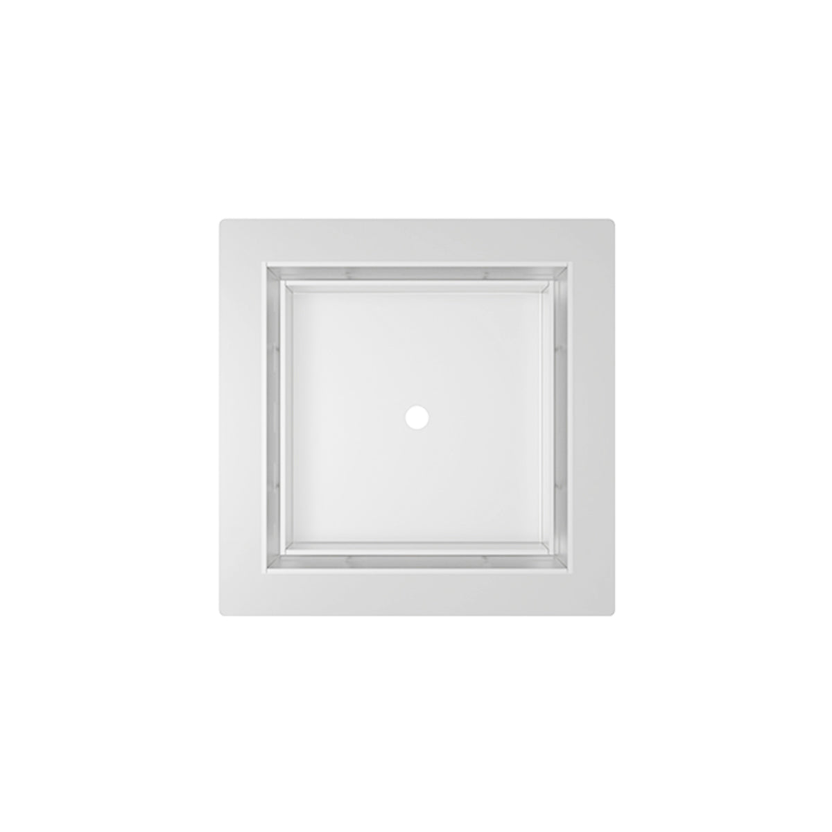 INFINITY DRAIN TLF 5 MW TDLF 5 5” x 5” Flanged Tile Drain Strainer for 3/8" tile with 2” Throat in Matte White