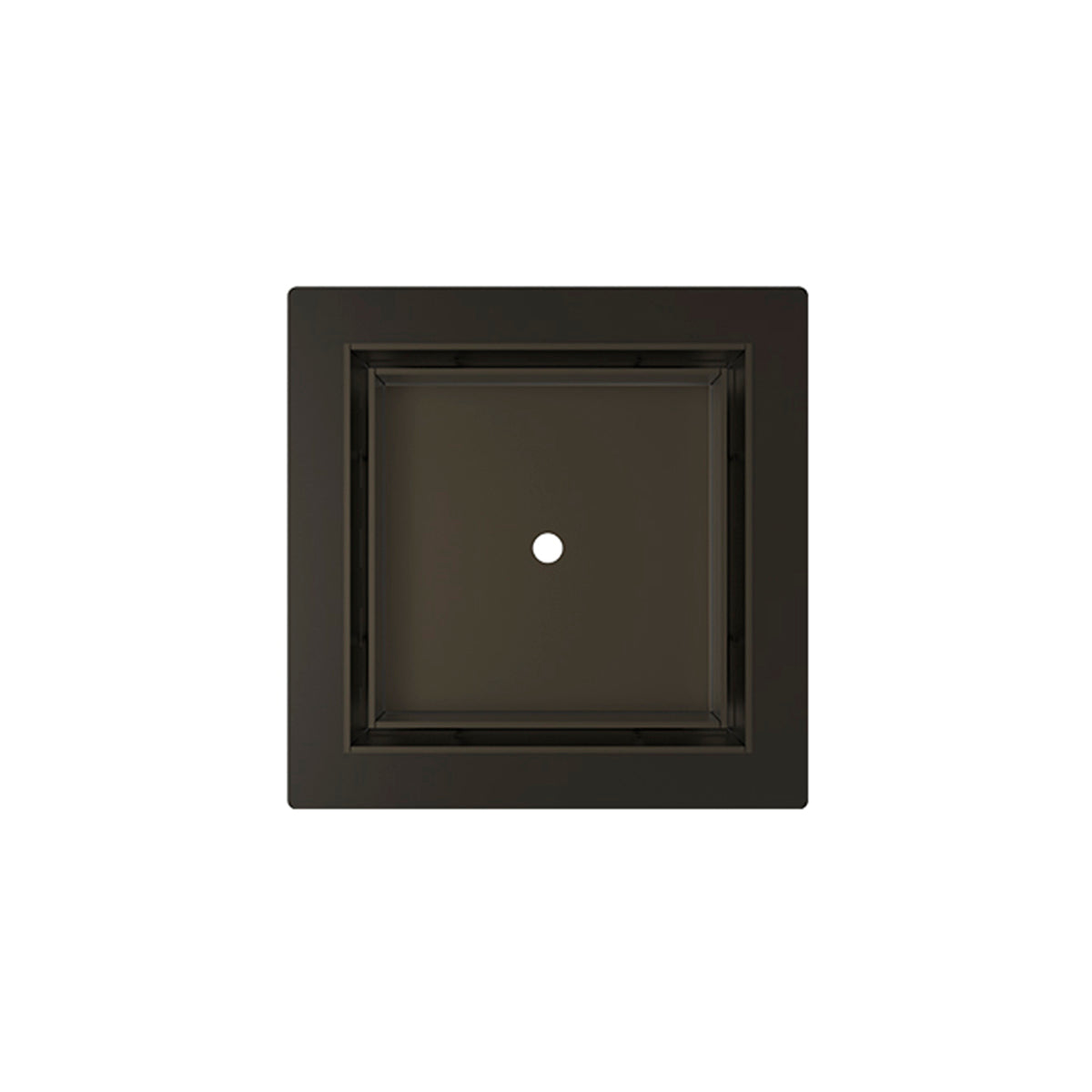 INFINITY DRAIN TLF 5 ORB TDLF 5 5” x 5” Flanged Tile Drain Strainer for 3/8" tile with 2” Throat in Oil Rubbed Bronze