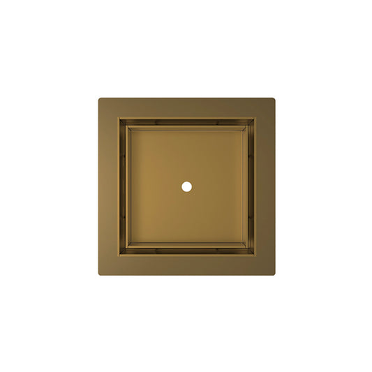 INFINITY DRAIN TLF 5 PB TDLF 5 5” x 5” Flanged Tile Drain Strainer for 3/8" tile with 2” Throat in Polished Brass