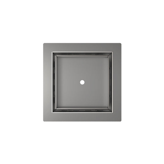 INFINITY DRAIN TLF 5 PS TDLF 5 5” x 5” Flanged Tile Drain Strainer for 3/8" tile with 2” Throat in Polished Stainless