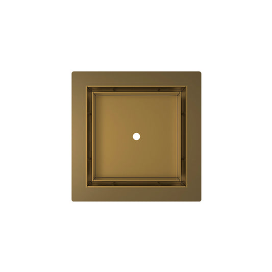 INFINITY DRAIN TLF 5 SB TDLF 5 5” x 5” Flanged Tile Drain Strainer for 3/8" tile with 2” Throat in Satin Bronze