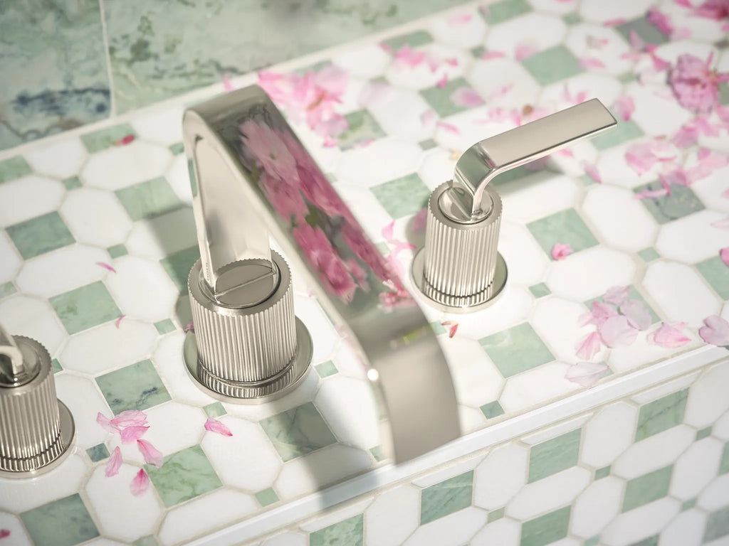 MOEN TS578NLBN Cambium Two-Handle High Arc Roman Tub Faucet - Brushed Nickel/Polished Nickel